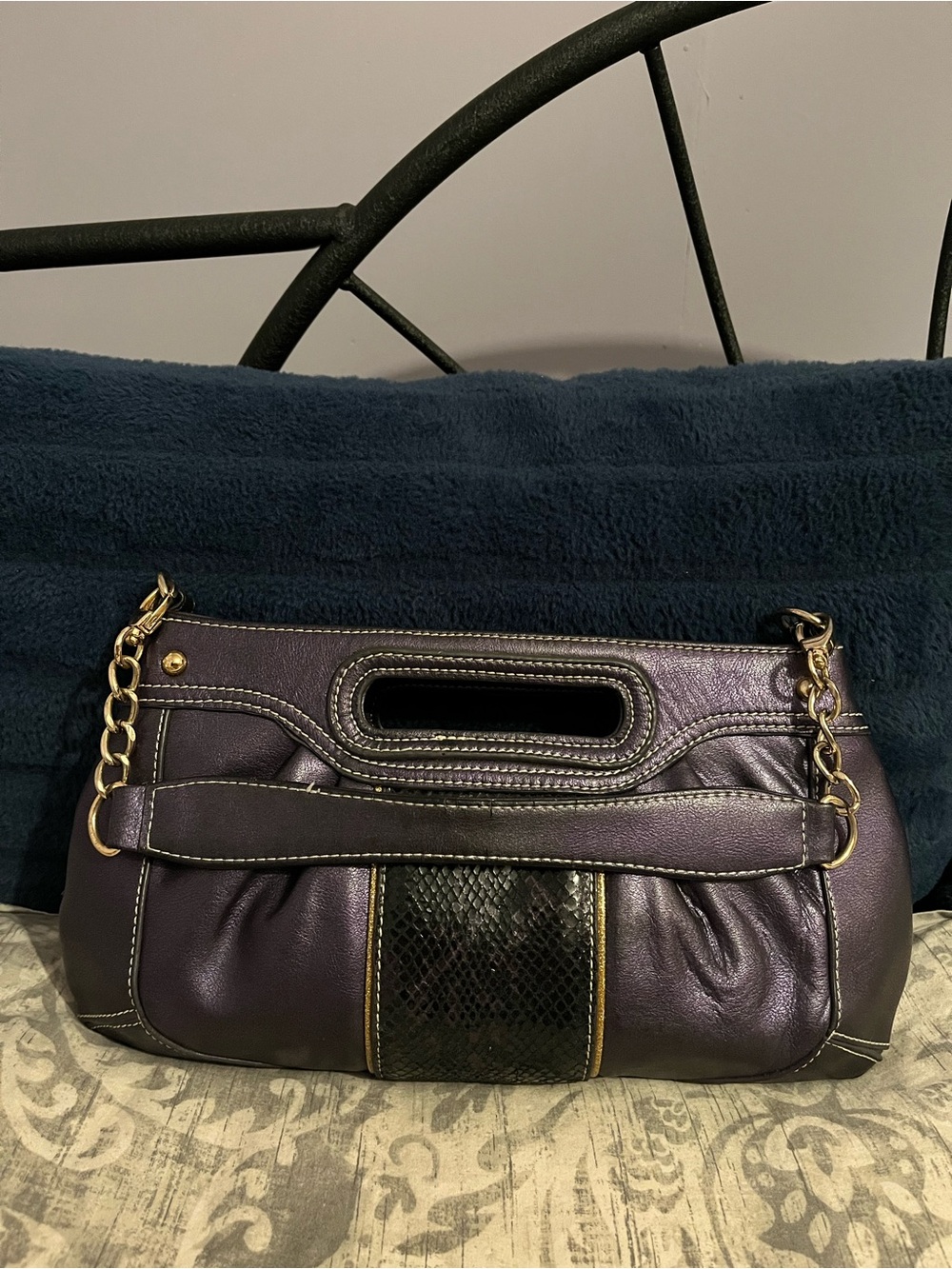 Balmain Snakeskin Purse